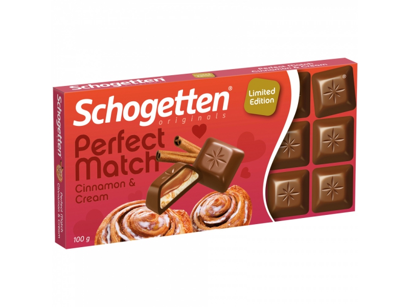 Шоколад Schogetten Perfect Match Cinnamon & Cream (Германия), 100 гр