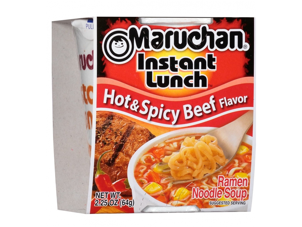  Maruchan Instant Lunch  Hot & Spicy Beef    (),  64 