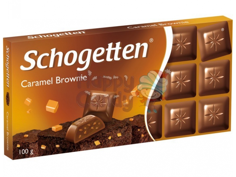Молочный шоколад Schogetten Caramel Brownie (Карамельное пирожное) (германия)