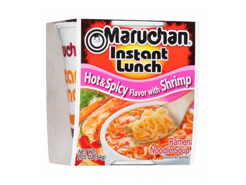  Maruchan Instant Lunch Hot & Spicy Shrimp   (),  64 