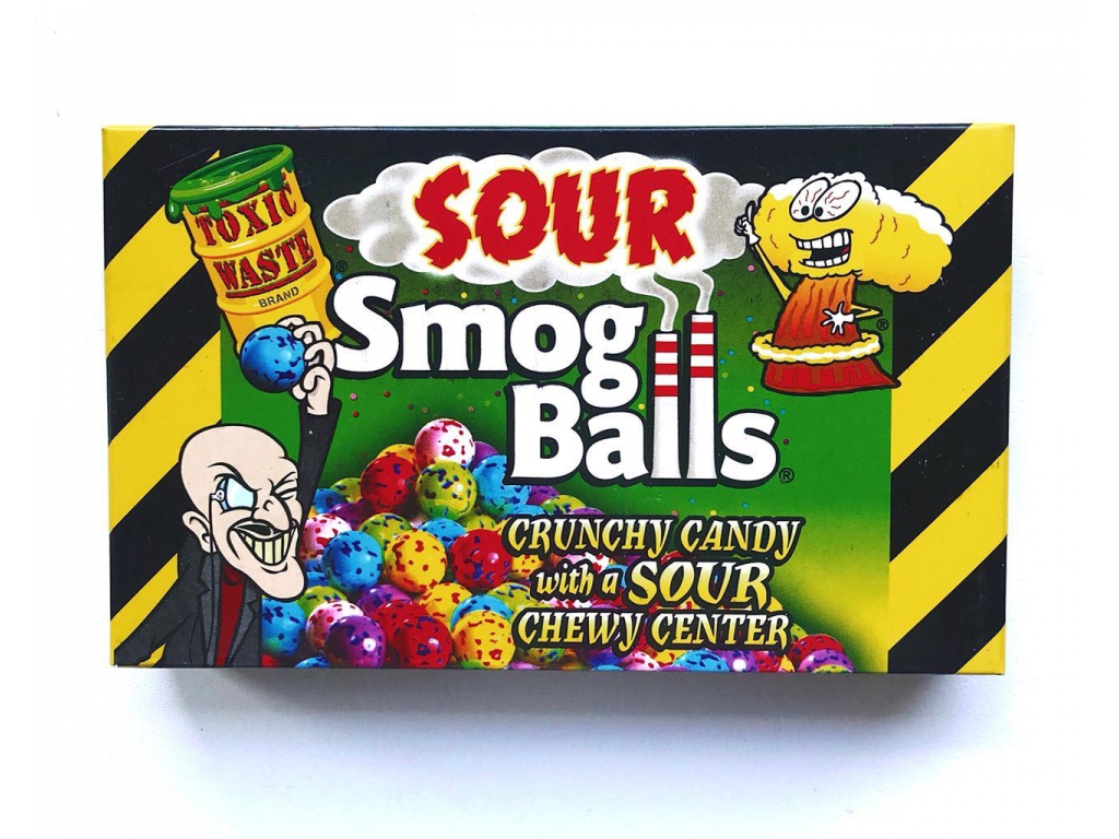Toxic Waste Sour Smog Balls, 85  