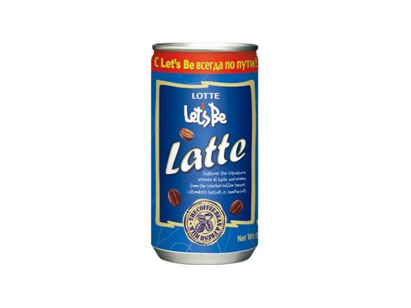 Горячий кофе в банках Let`s be Latte  (Южная Корея)