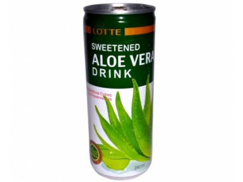 Напиток безалкогольный негазированный  Lotte Aloe Vera (Алоэ Вера), ТМ Лотте, вкус оригинал  (Южная Корея)