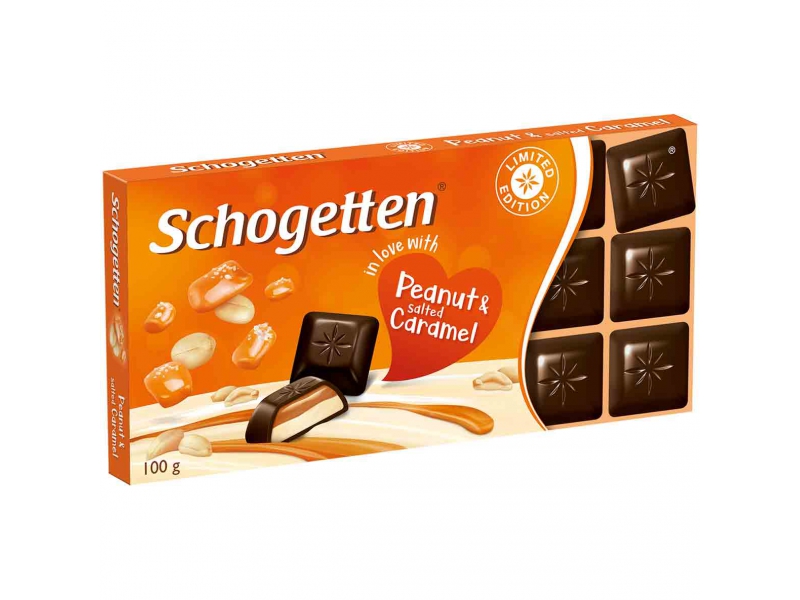 Шоколад Schogetten Peanut &Salted Caramel (Германия), 100 гр