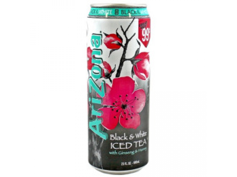    Arizona Black & White Iced Tea with Ginseng & Honey (), 680 