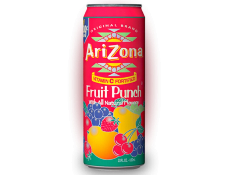    Arizona fruit punch with all natural flavors